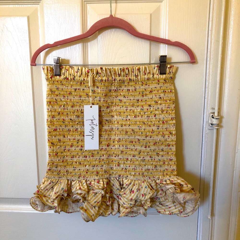 Petersyn Smocked  Floral Skirt